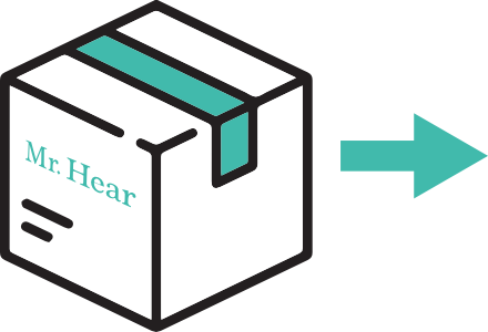 Die Hörsysteme werden unverzüglich für den Versand vorbereitet.